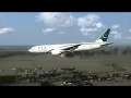 Dubai Crash Landing PIA 777-200 [Engine Fire]