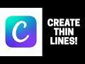 How to Create Thin Lines in Canva