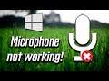 How to Fix Mic Not Working on Windows 10 [5 Solutions]