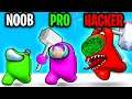 Can We Go NOOB vs PRO vs HACKER In IMPOSTER SMASHERS!? (AMONG US BATTLE ROYALE GAME!)