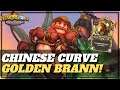 GOLDEN BRANN WITH CHINESE CURVE! | Hearthstone Battlegrounds