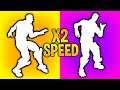 *NEW* 10 Fortnite Dances That SOUND BETTER In x2 SPEED..!!