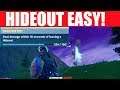 Deal damage within 10 seconds of leaving a Hideout | Fortnite Open Water Challenge