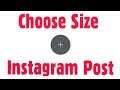 How To Choose Size Instagram Post Images || Select Width & Height Crop Photo in PicsArt