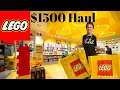 LEGO store Haul $1500 spent.