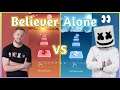 Tiles Hop - Imagine Dragons - Believer Song VS Marshmallow - Alone | V Gamer