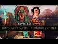 Civilization 6 (Religious) - Maya & Colombia (Hot Seat 2 Players) - #2 We Grow Up