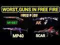 Freefire Ke Sabse Wrost Gun Konsi Hai#shortvideoff#factvideo#newshortff#freefireshort#gunfactfree