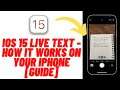 iOS 15 Live Text - How It Works on Your iPhone [Guide]