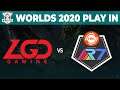 LGD vs Rainbow7 - Worlds 2020 Play In Day 2 - LGD vs R7