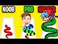 NOOB vs PRO vs HACKER In SLIDE IN 3D!? (ALL LEVELS!)