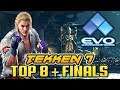 Tekken 7 | EVO 2019 Tournament | TOP 8 + Finals (Anakin, Knee, Arslan Ash, Nobi + more)