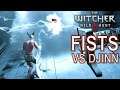 Witcher 3: Djinn Battle with FISTS ONLY! DeathMarch!