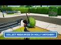 Collect Resources In Holly Hatchery | Chapter 2 Season 7 | Fortnite Week 9 Quests
