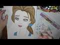 Drawing 45 Belle From Disney The Beauty and  the Beast 1991 How to Draw Easy to Draw Speed Drawing
