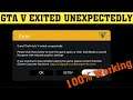 Grand Theft Auto V Exited unexpectedly Error Please click retry below to enter game GTAV Error Fixed