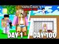 I Survived 100 DAYS BEING HUNTED in Minecraft