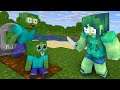 Monster School : ZOMBIE FAMILY LIFE CHALLENGE - Minecraft Animation