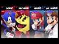 Super Smash Bros Ultimate Amiibo Fights   Request #9746 Sonic & Pac Man vs Mario & Dr Mario