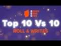 BoardGameGeek Top 10 vs 10 - Roll & Write Games