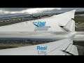 Flight Simulator 2020 vs REAL LIFE | Boeing 747 Landing into Frankfurt | 4K