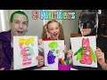 Hilarious WRONG MARKER CHALLENGE 3 LEGO Characters!!! Batman, Harley Quinn, & Joker!!!