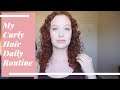 My Curly Hair Daily Routine Using Castor Oil Shampoo and Conditioner