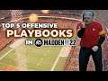 The Top 5 Playbooks to Run in Madden 22.