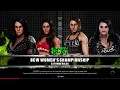 WWE 2K20 Paige VS Rhea,Nikki,Nia Fatal 4-Way Extreme Elimination Match BCW Women's Title