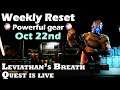 Destiny 2 - Weekly Reset Oct 22nd - Powerful Gear sources - Exotic Bow Quest - Master Nightmare
