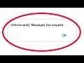 Fix Unfortunately Messages Has Stopped Error in Android & Ios Mobile Phone