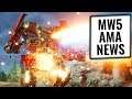 MW5 AMA Update and closing thoughts! Mechwarrior 5: Mercenaries News