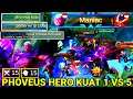 Phoveus Hero KUAT 1 VS 5 !! BUILD MAGE KITA GENDONG TIM || Emblem Dan Item build Phoveus 2021