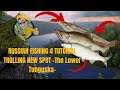 RUSSIAN FISHING 4 TUTORIAL TROLLING NEW SPOT -The Lower Tunguska-