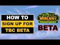 How to sign up for TBC Classic BETA