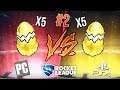 ABRIENDO HUEVOS de ORO !!! 5 huevos de PC VS 5 Huevos de Ps4 !!! #2 | Rocket League | Bati two