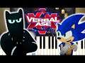 Black Panther Vs Sonic - Cartoon Beatbox Battles [Piano Tutorial]