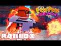 Buying The MAX POWER FLAME THROWER In Roblox Pew Pew Simulator