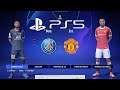 FIFA 22 PS5 PSG - MANCHESTER UNITED | MOD Ultimate Difficulty Career Mode UCL Final HDR Next Gen
