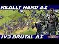 HARD MAP!! Part Three - 1v3 BRUTAL AI ( Command & Conquer - Yuri's Revenge )