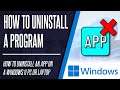 How to Uninstall a Program/App on Windows 11 (PC & Laptop)