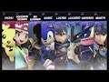 Super Smash Bros Ultimate Amiibo Fights – Request #14701 Pichu & Leaf vs Blue army