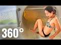 VR 360 Video Water Slide 360° Experience on cruise ship AIDAnova 4K