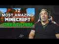 12 AMAZING Minecraft Creations You Won't Believe! REACTION