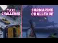 GTA V - The Taxi Challenge + Trying to get the Submarine onto the Train Tracks