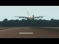 Manchester Crosswind Landing Etihad A380 [X-Plane 11]