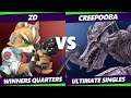 S@X 433 Winners Quarters - ZD (Fox) Vs. Creepooba (Ridley) Smash Ultimate - SSBU