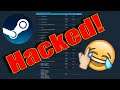 When a hacker thinks he still has control of my Steam account, this is what happens....
