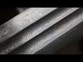Forging a pattern welded Basilisk sword,  part 2 , heat treatment.