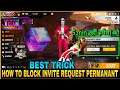 How to block invite request permanant in free fire || garena free fire || gameplay with neeraj